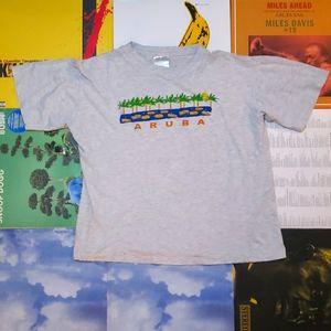 Vintage Single Stitch Aruba T Shirt Size Large